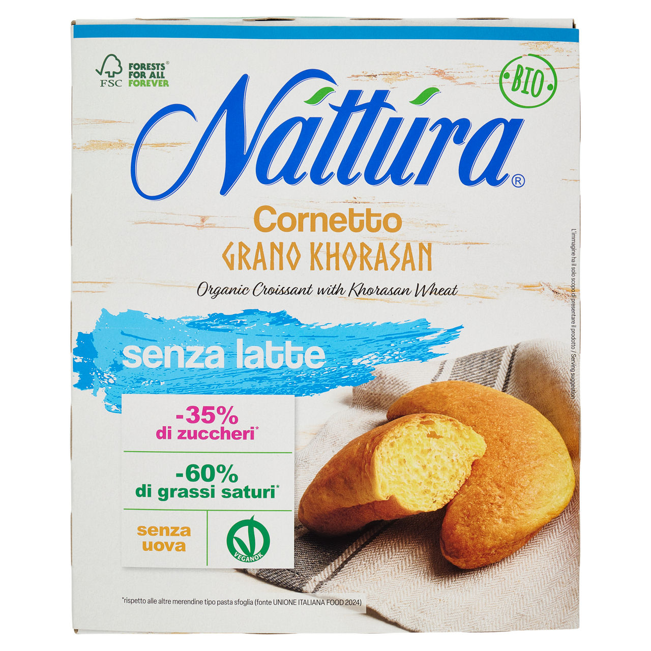 Croissant con grano Kamut bio 4 pz x 40 gr - Immagine 01
