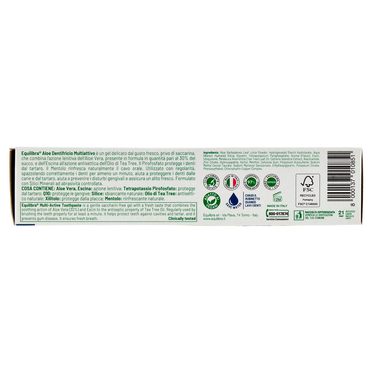 Dentifricio aloe tripla azione 75 ml - Immagine 11