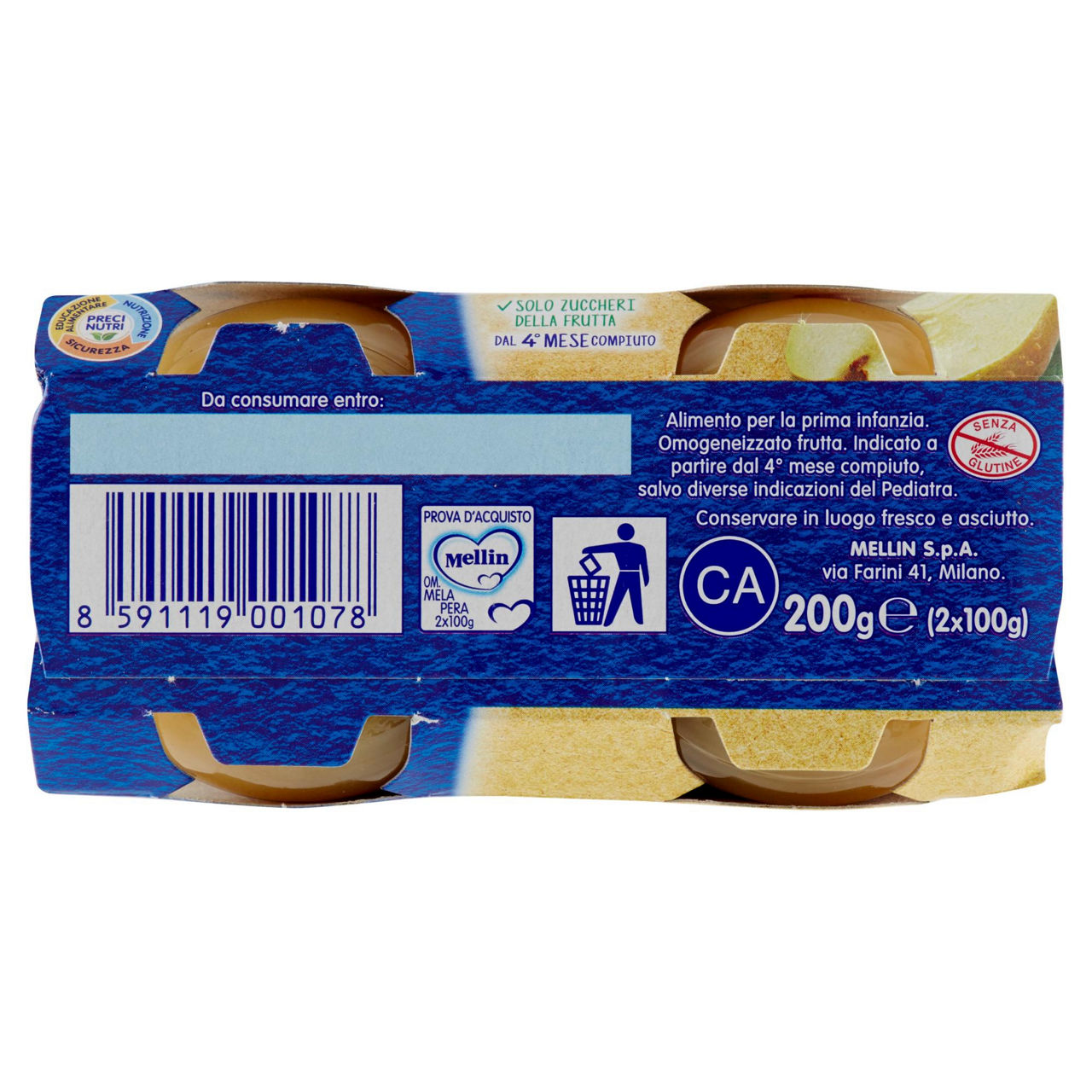 Omogeneizzato di mela e pera 2 pz x 100 gr - Immagine 21