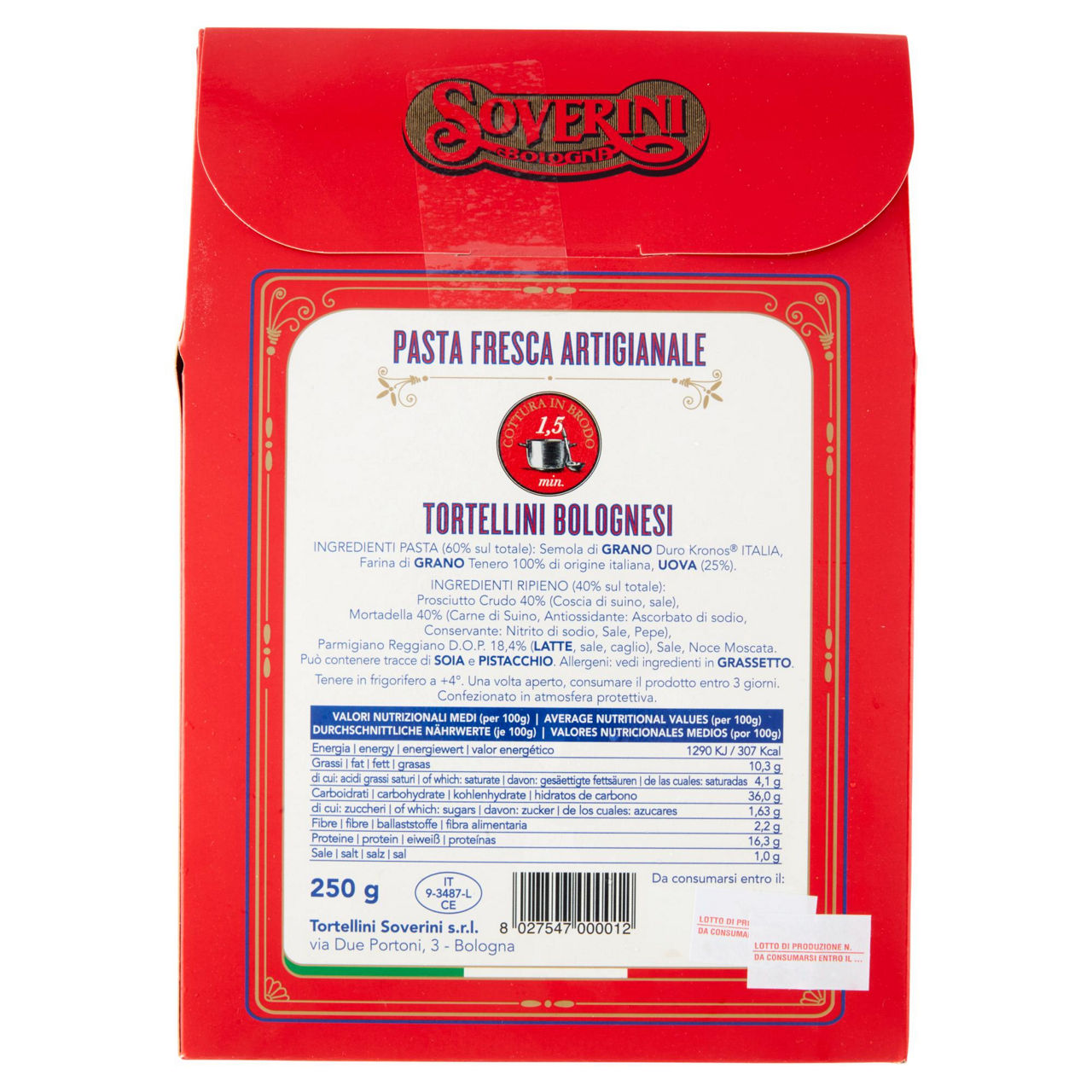 Tortellini Bolognesi 250 gr - Immagine 11