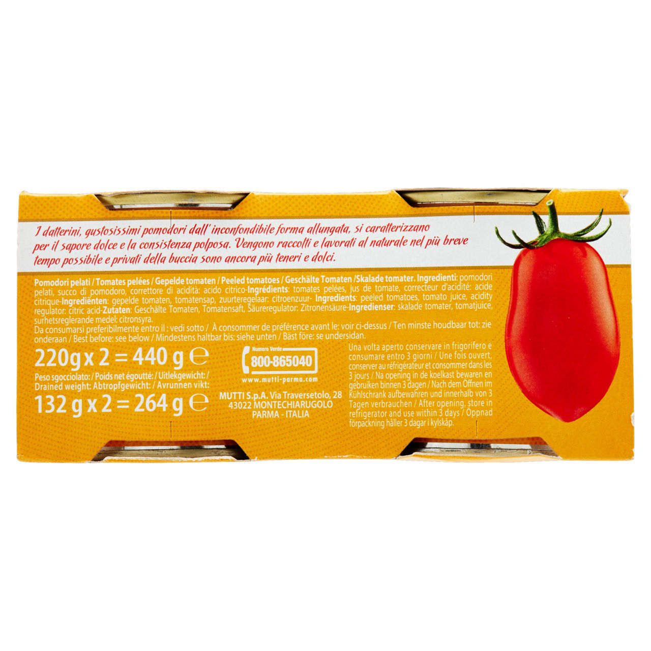 Datterini pelati mutti 2 x g 220 - Immagine 11