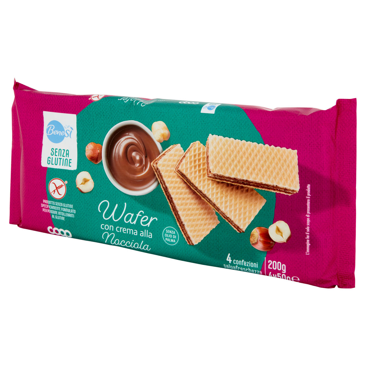 Wafer con crema alla nocciola senza glutine 200 gr - Immagine 51