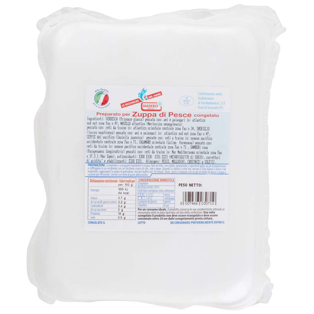 Preparato per zuppa di pesce congelato 800 gr - Immagine 21