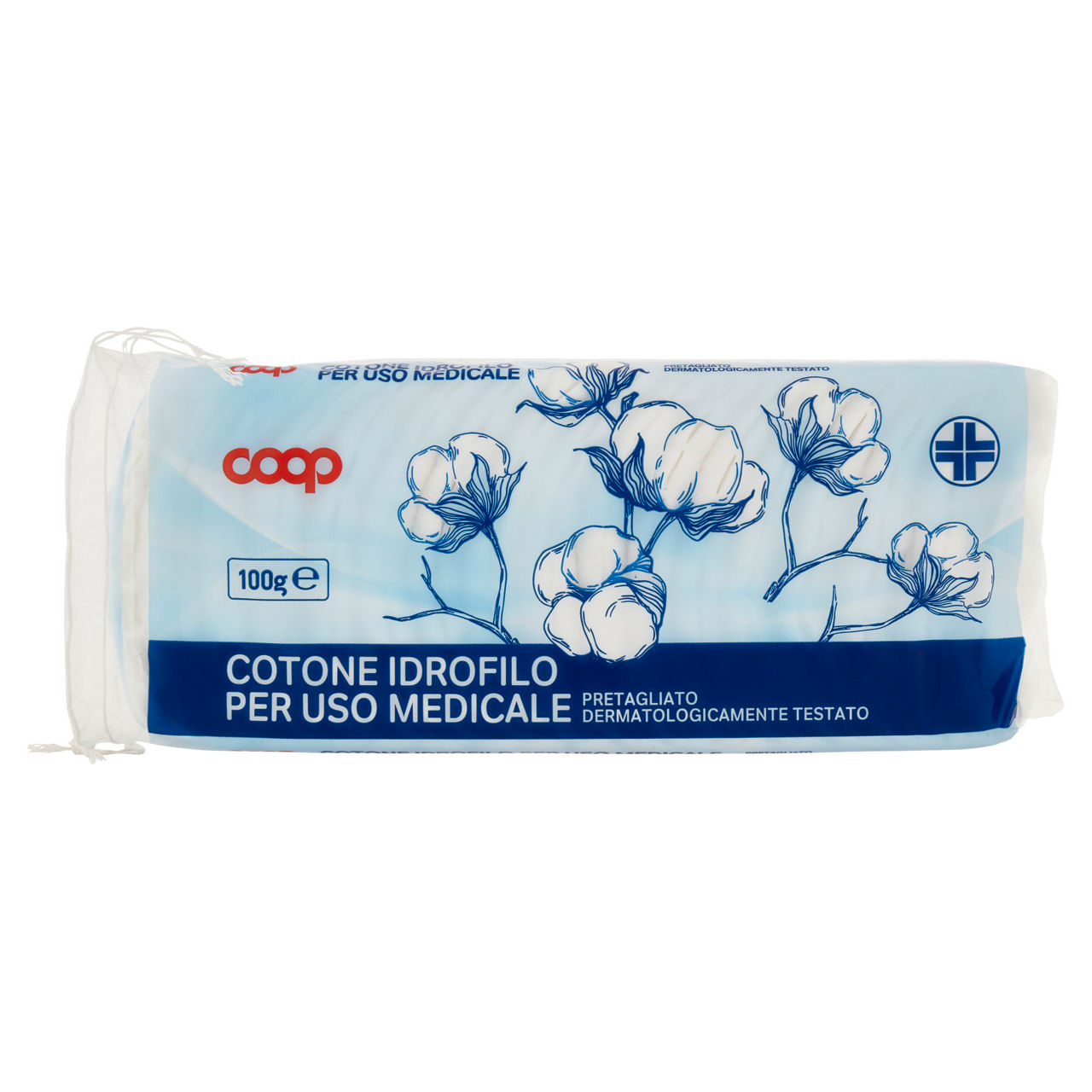 Cotone idrofilo medicale pretagliato coop 100g - Immagine 01