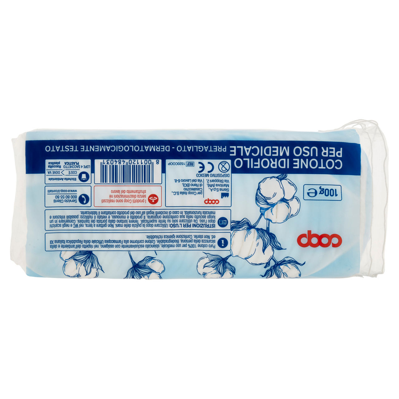 Cotone idrofilo medicale pretagliato coop 100g - Immagine 61