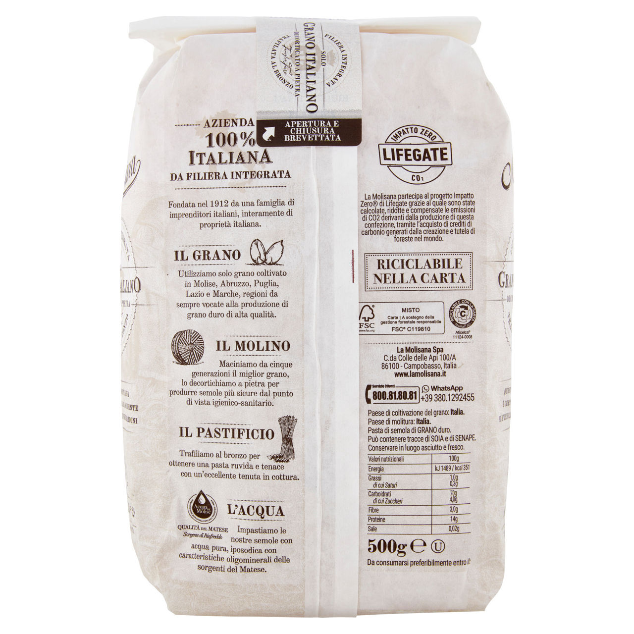 Fusilli n. 28 pasta di semola di grano duro 500 gr - Immagine 21