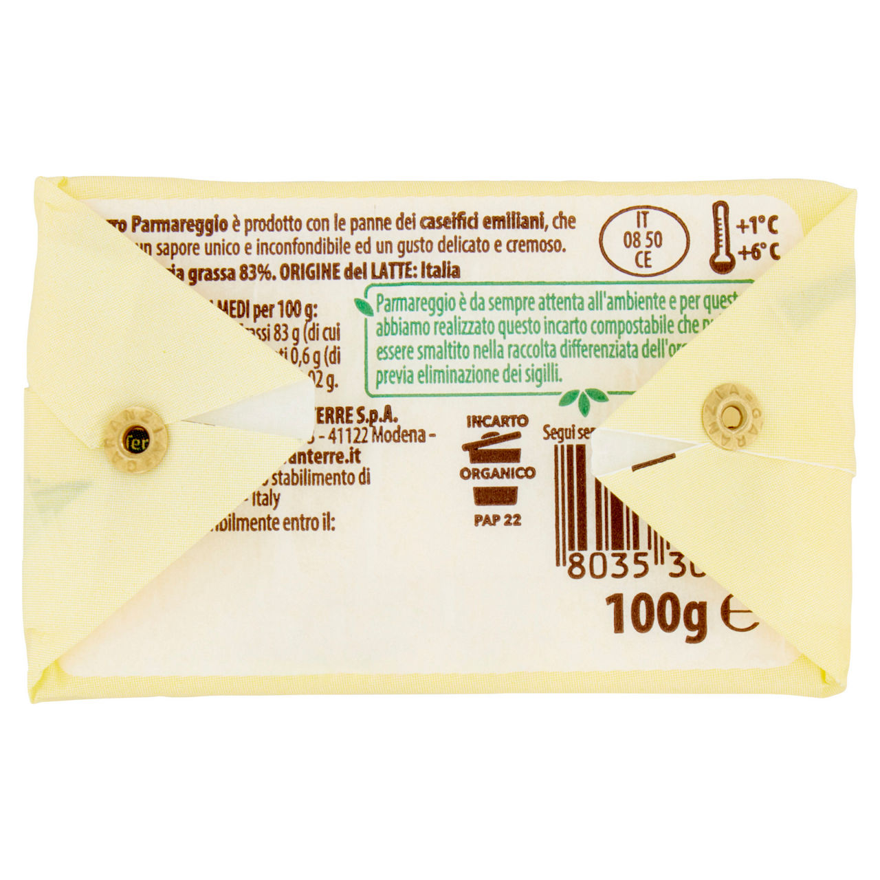 Burro dalle creme del latte dei Caseifici Emiliani 100 gr - Immagine 21
