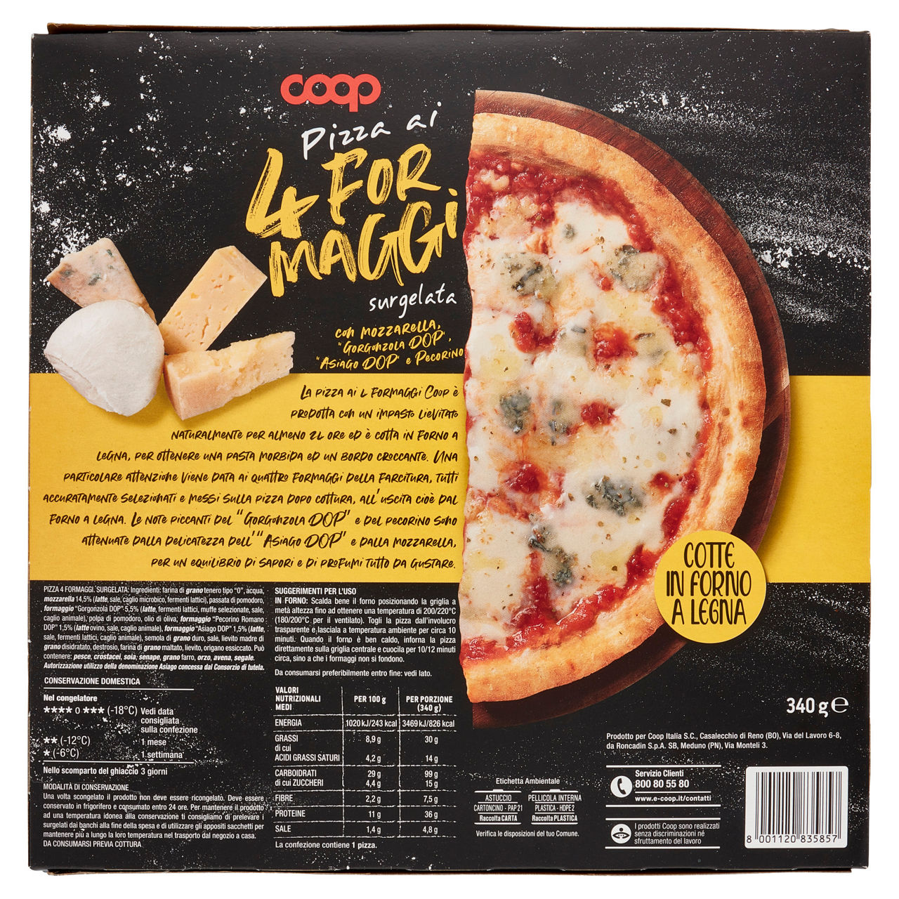 Pizza ai quattro formaggi 340 gr - Immagine 21