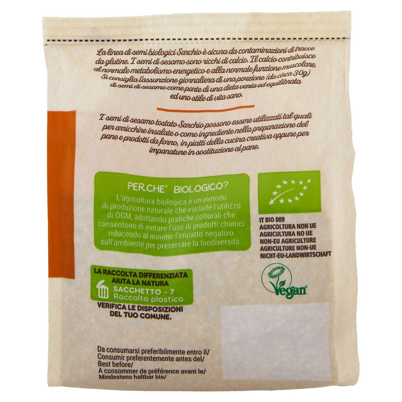 Semi di sesamo bio senza glutine 180 gr - Immagine 31