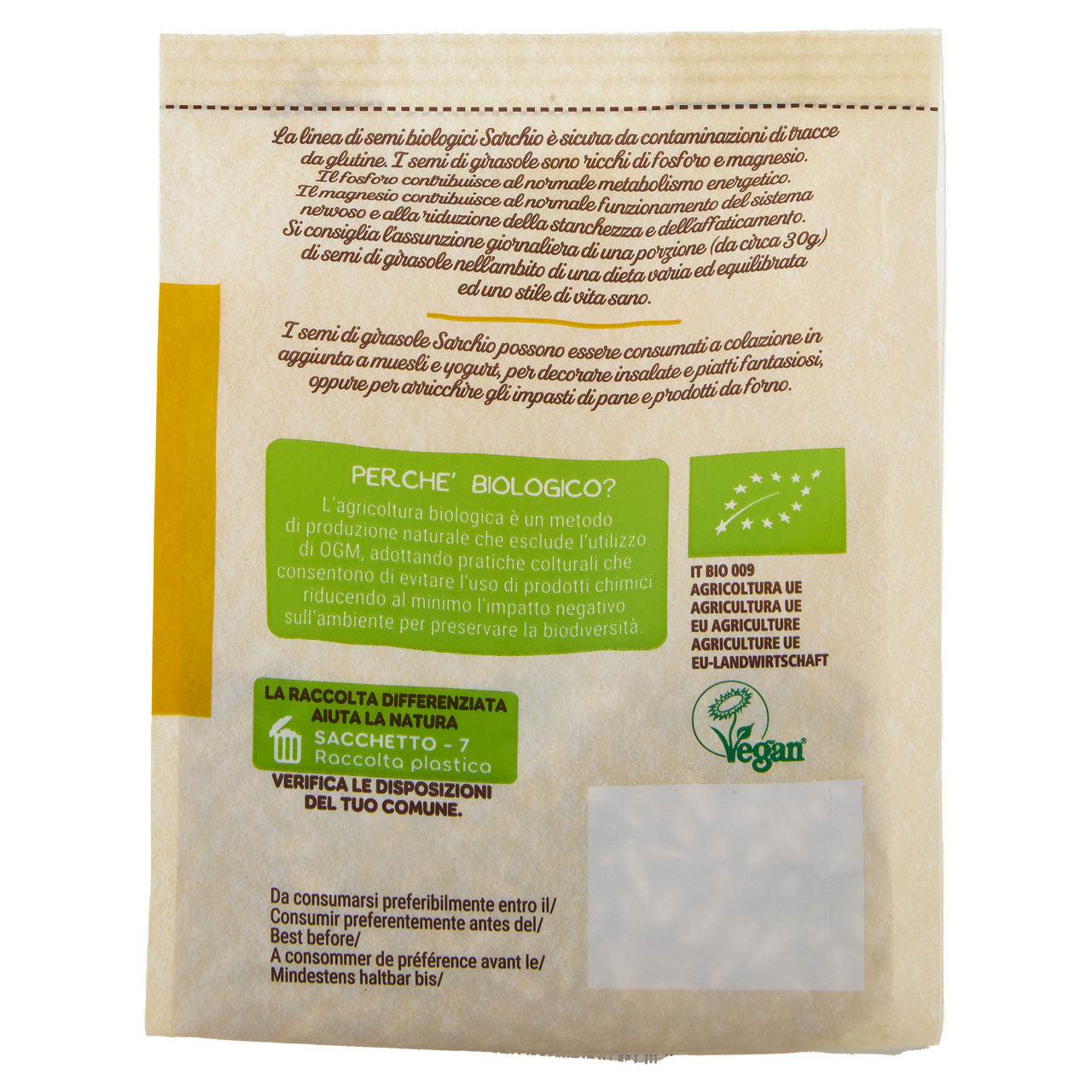 Semi di girasole bio 150 gr - Immagine 21