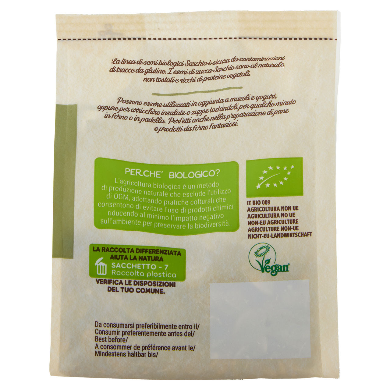 Semi di zucca bio 150 gr - Immagine 11