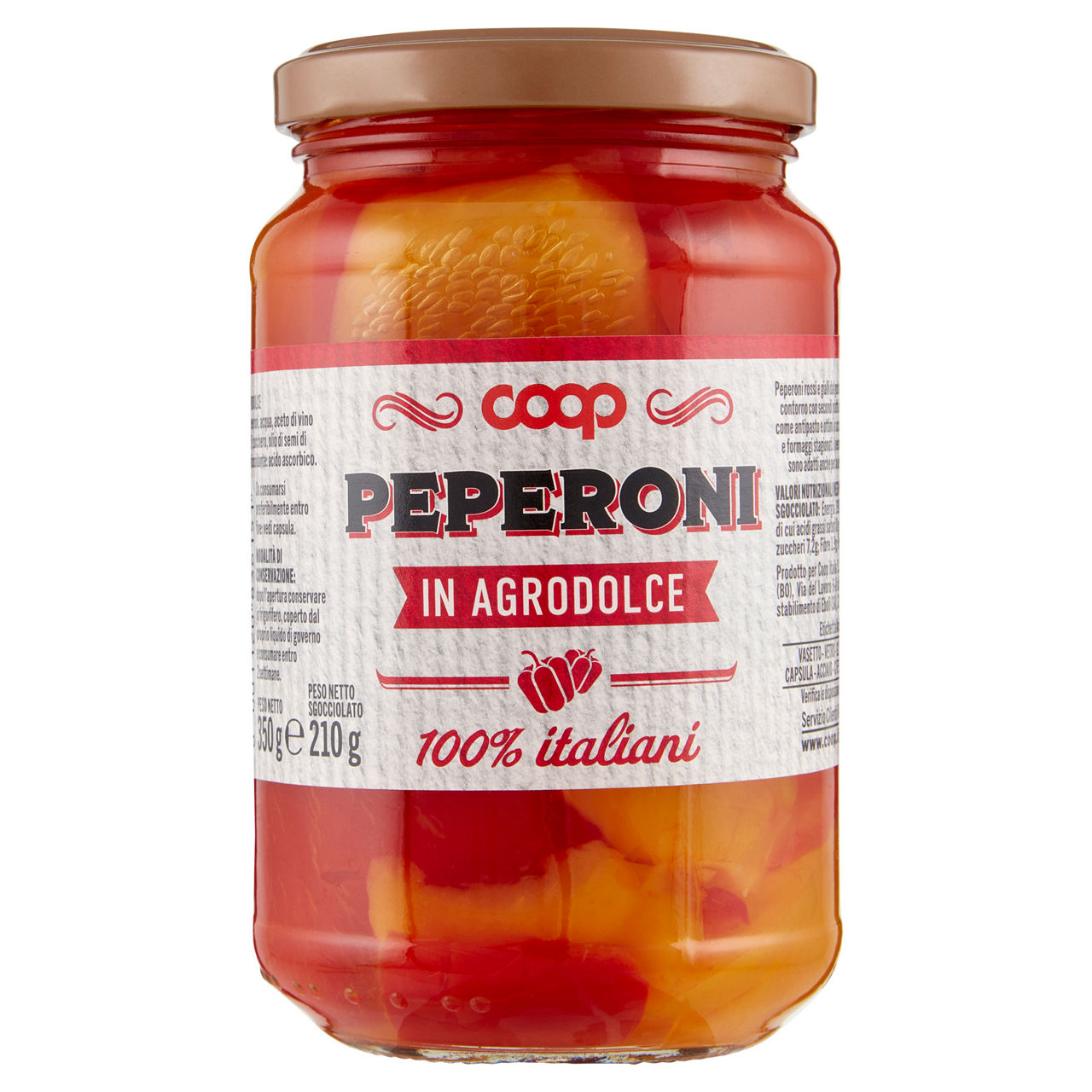 Peperoni in agrodolce coop vv g 210