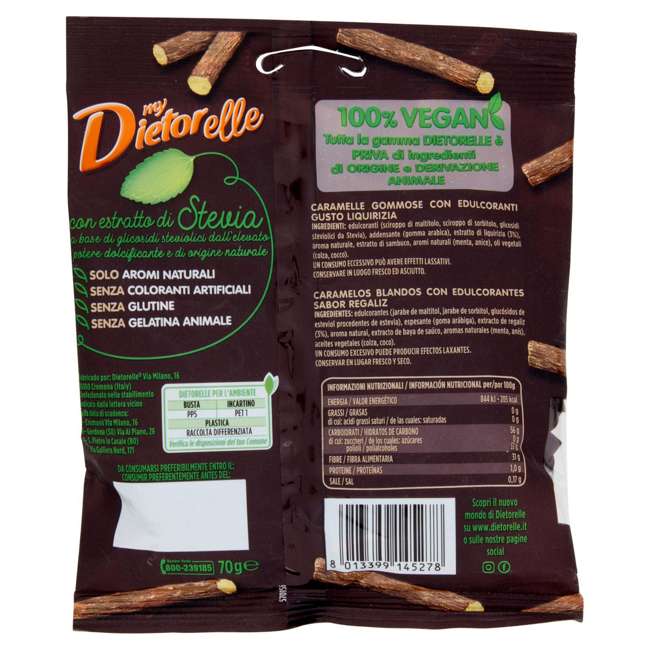 Caramelle gommose alla liquirizia 70 gr - Immagine 11