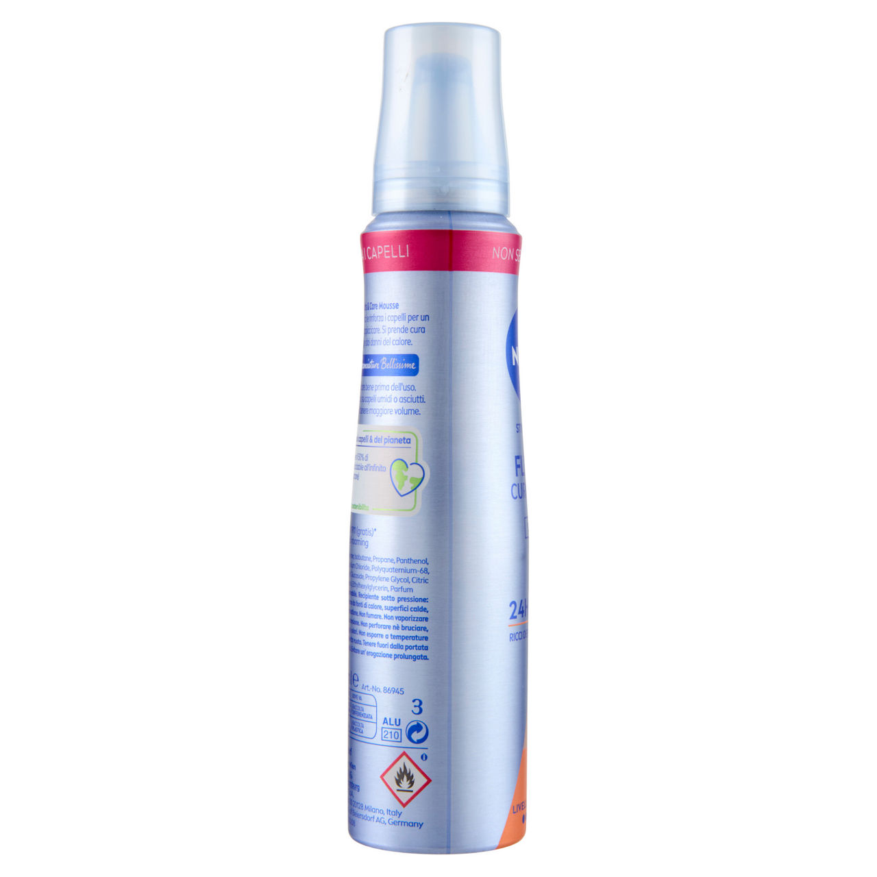 Mousse  nivea styling modella ricci extra forte bombola  ml. 150 - Immagine 21