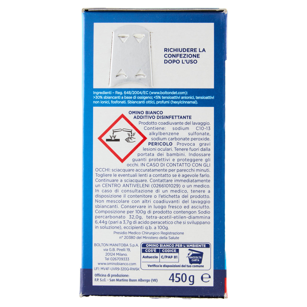 Additivo disinfettante igienizzante in polvere 450 gr - Immagine 41