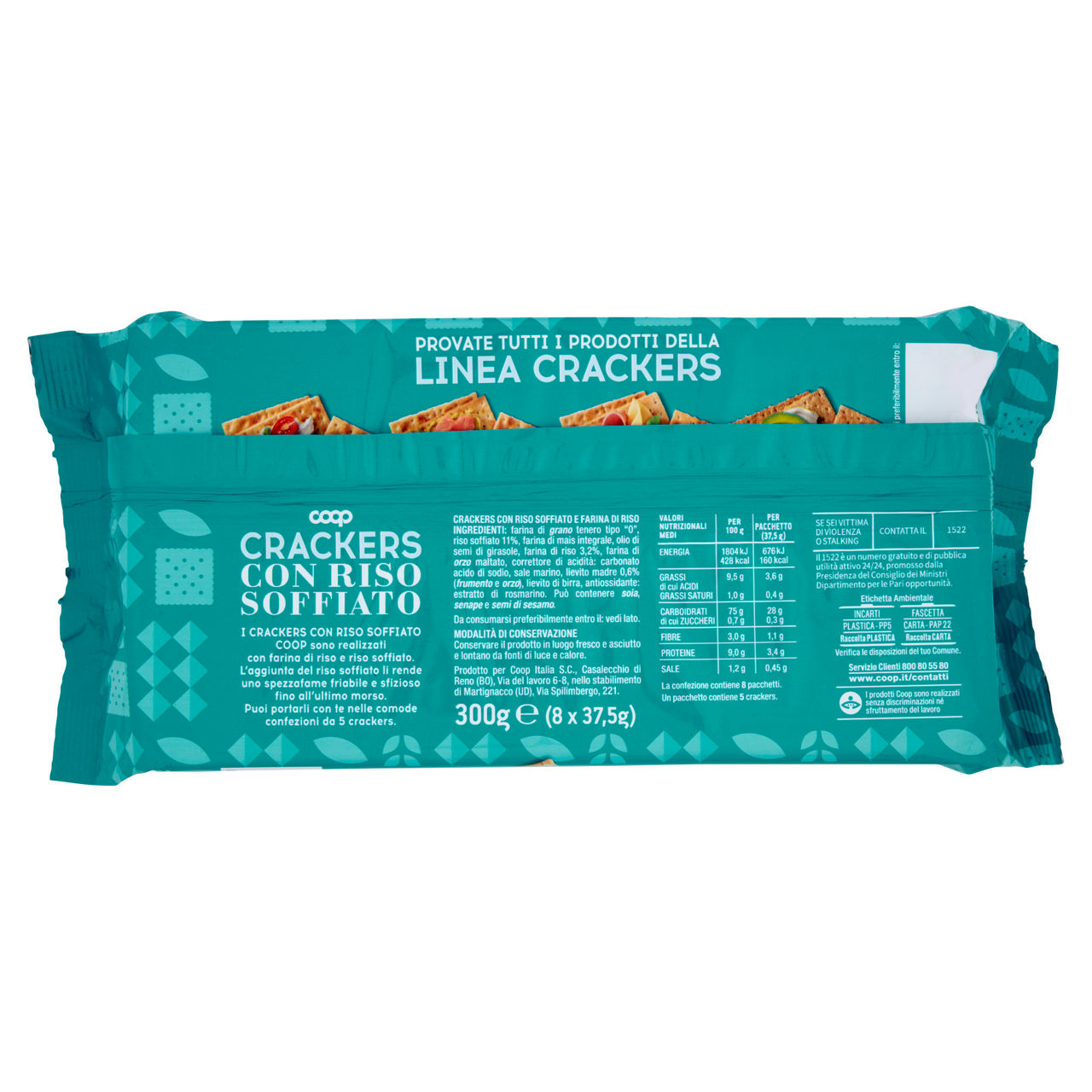 Crackers con riso soffiato coop incarto gr 300 - Immagine 51