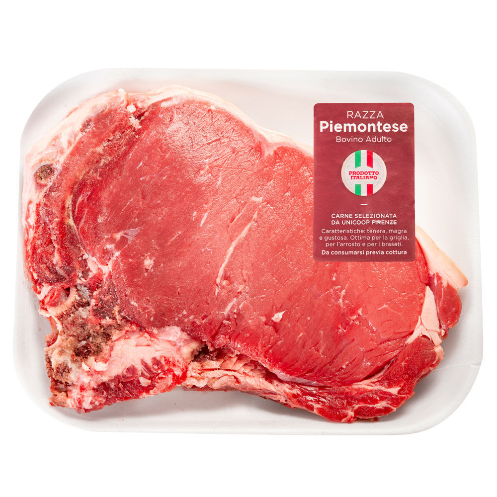Bistecca costola di bovino adulto razza Piemontese