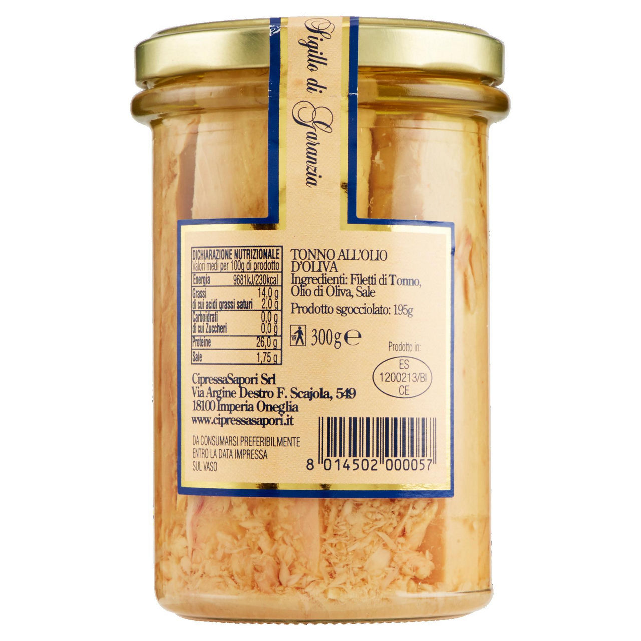 Filetti di tonno all'olio di oliva 300 gr - Immagine 31