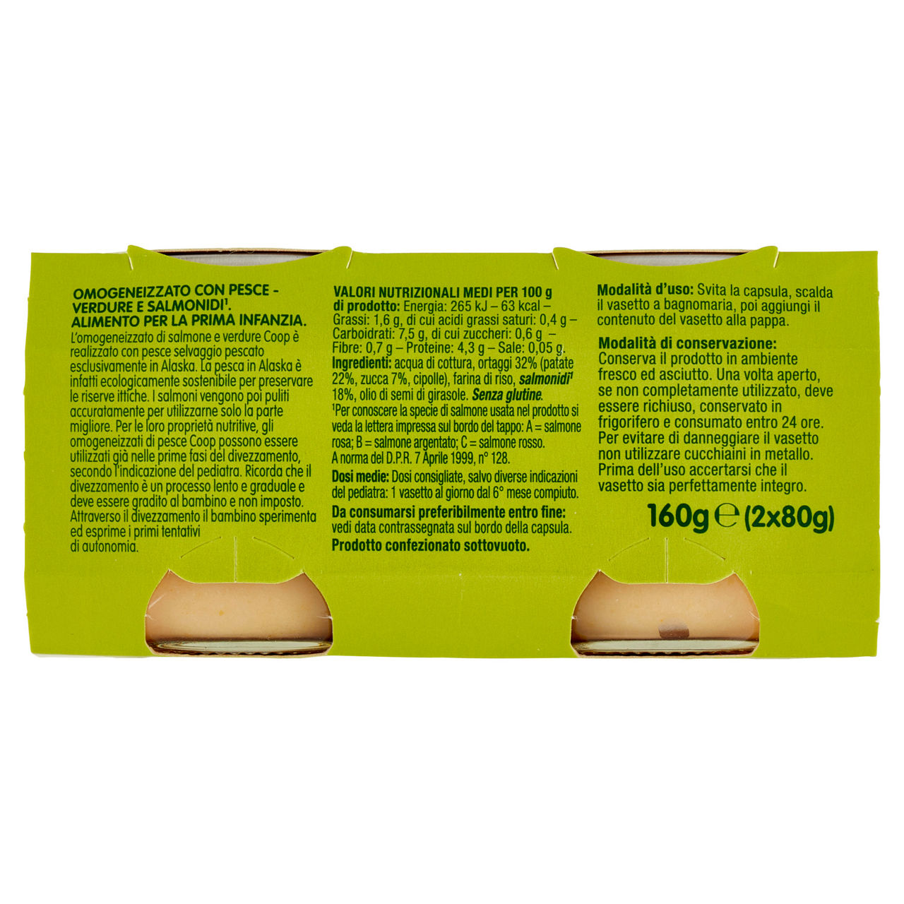 Omogeneizzato di salmone e verdure 2 pz x 80 gr - Immagine 41