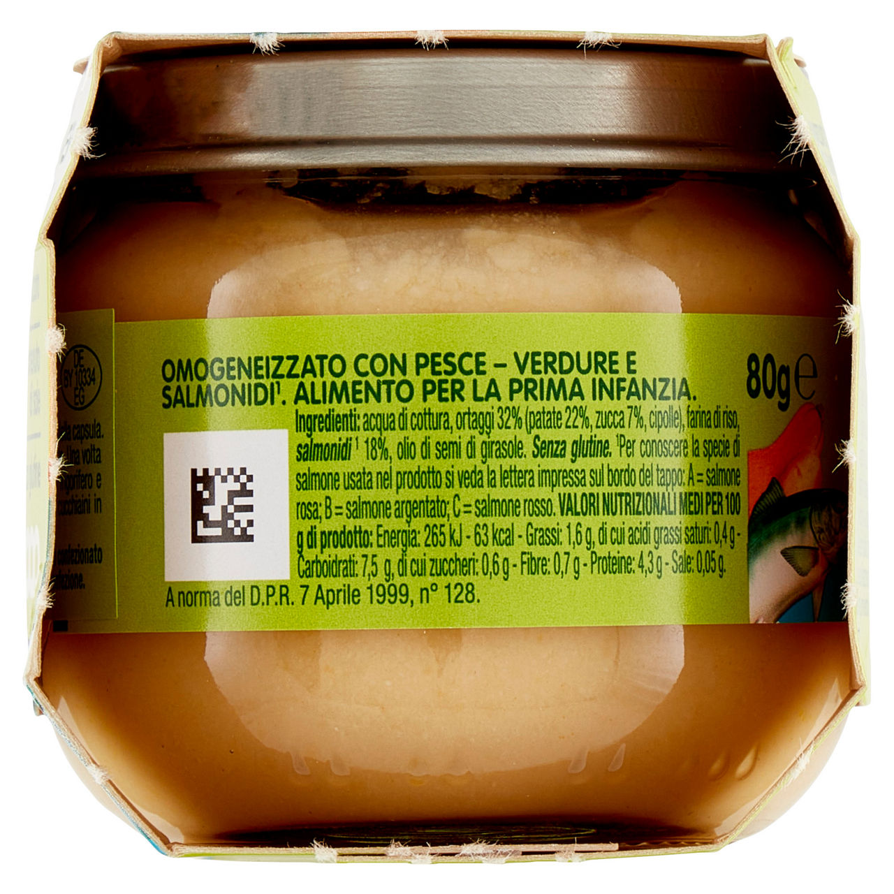 Omogeneizzato di salmone e verdure 2 pz x 80 gr - Immagine 11
