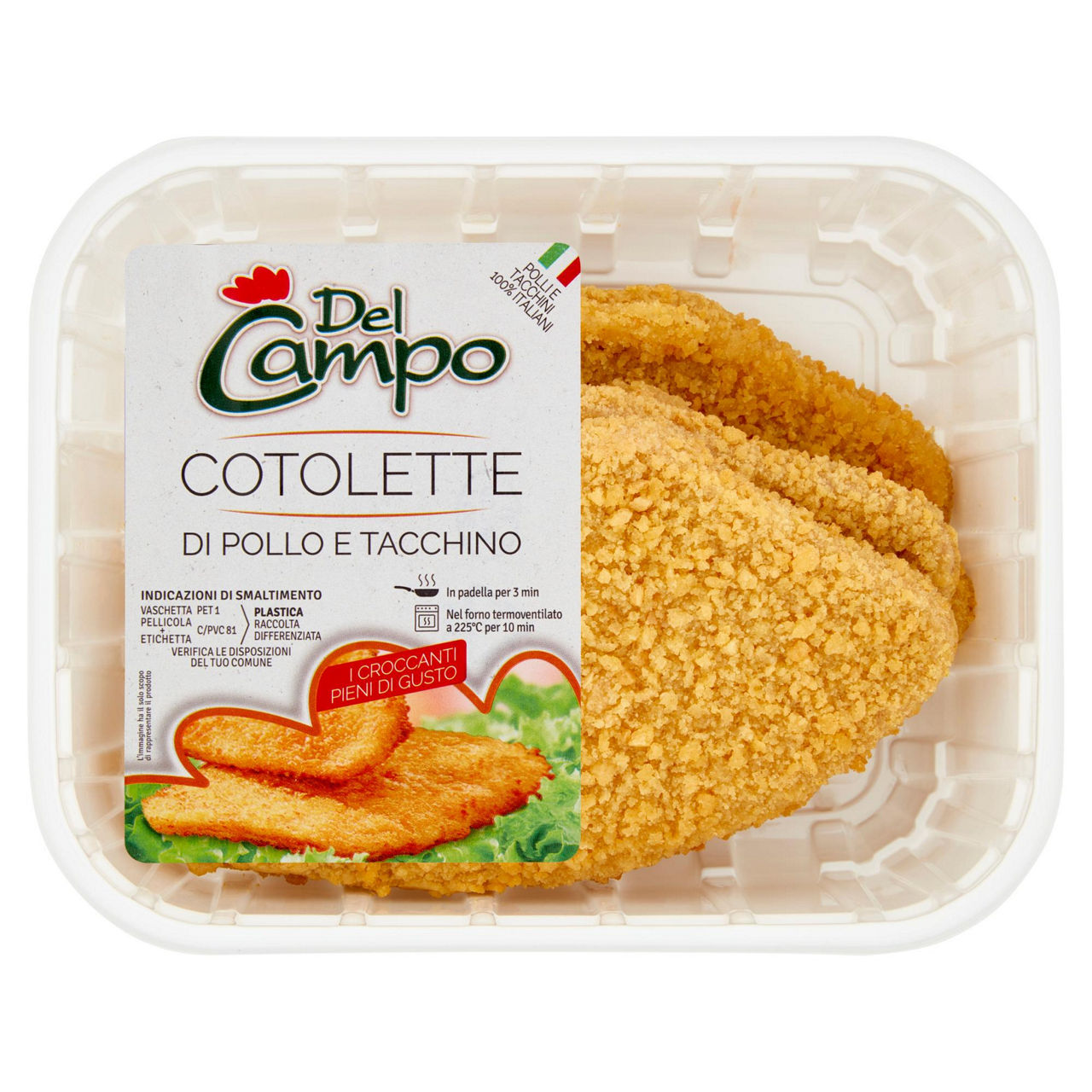 Cotolette di pollo e tacchino 440 gr