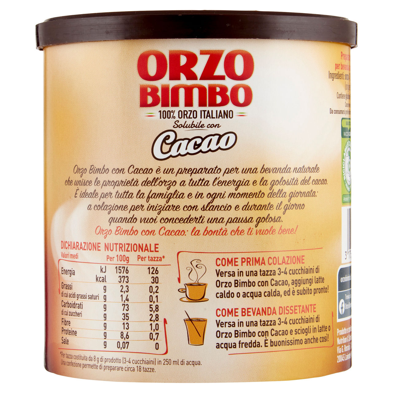 Orzo con cacao solubile 150 gr - Immagine 41