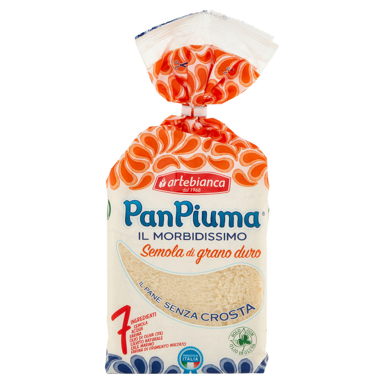 Pane da tramezzini Pan Piuma senza crosta 400 gr - Immagine 01