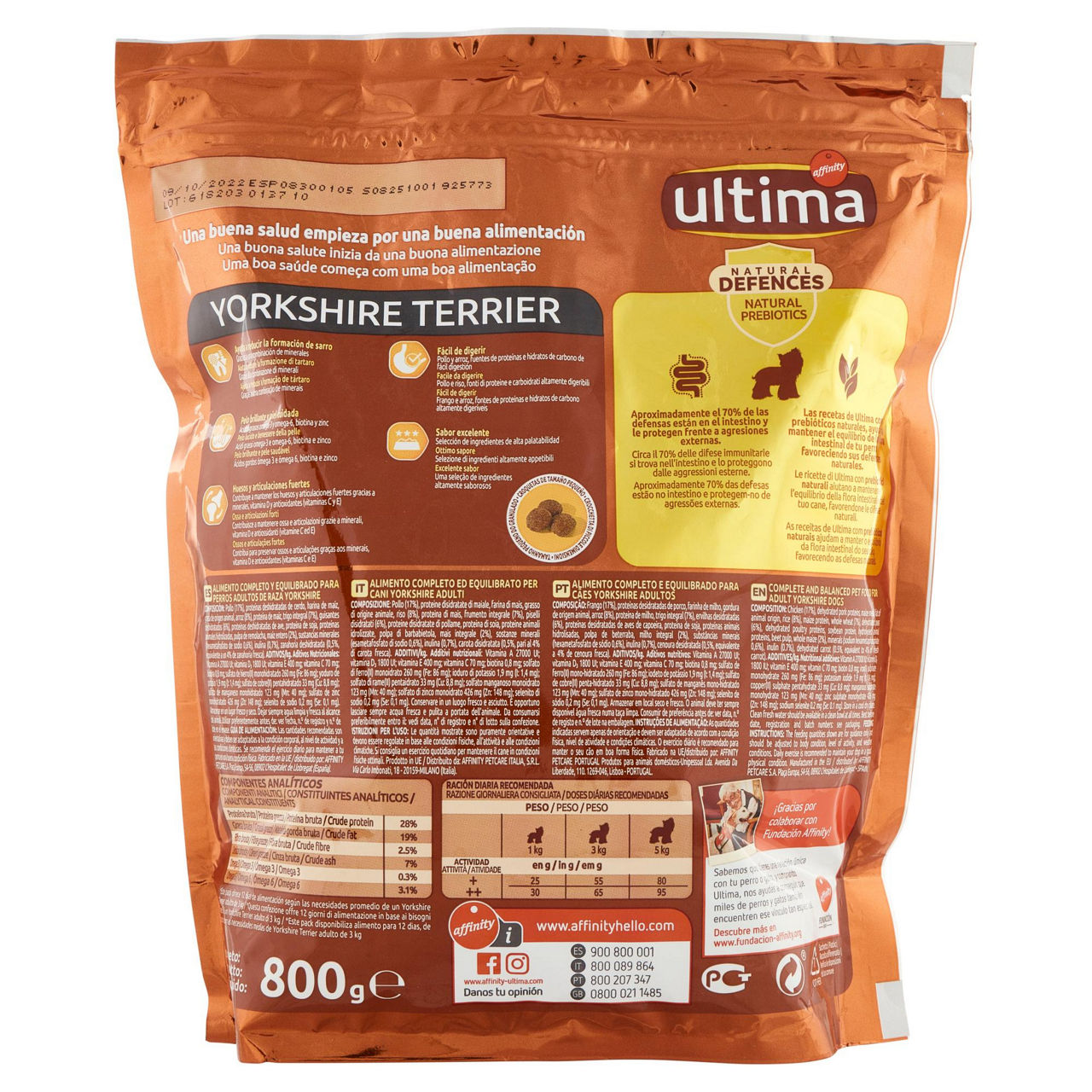 Crocchette per cani Yorkshire Terrier pollo 800 gr - Immagine 11