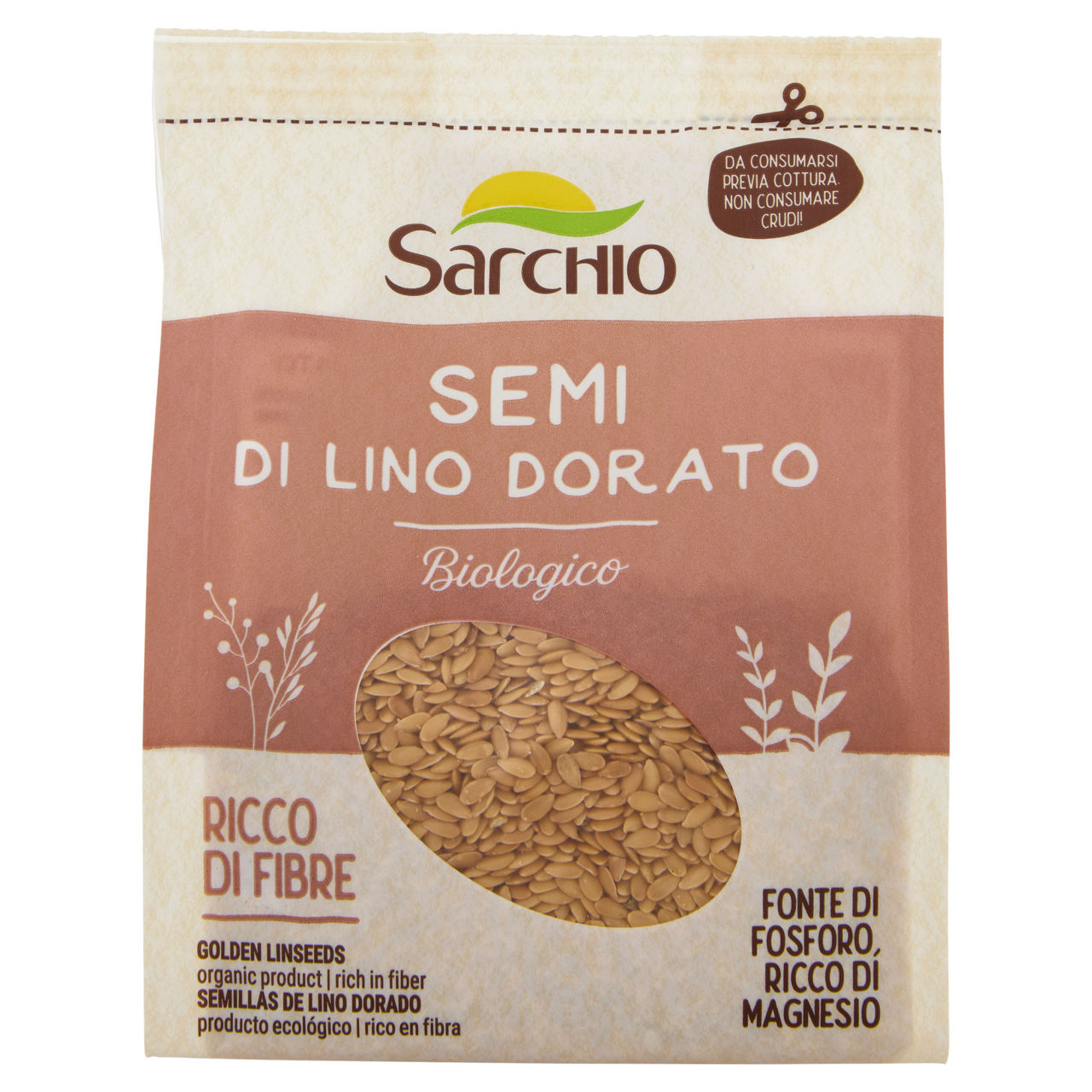 Semi di lino dorato senza glutine bio 180 gr - Immagine 01