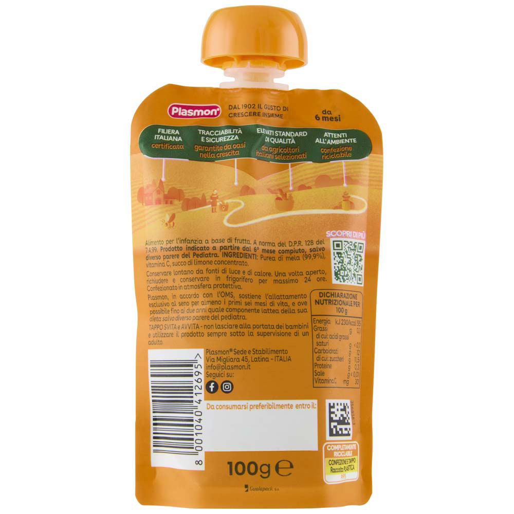 Immagine 3 di 6 del prodotto Spremi gusta e riciclami 100% alla mela 100 gr