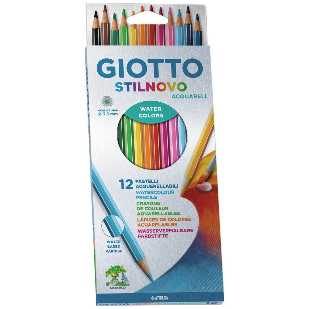 Pastelli colorati acquerellabili Stilnovo 12 pz