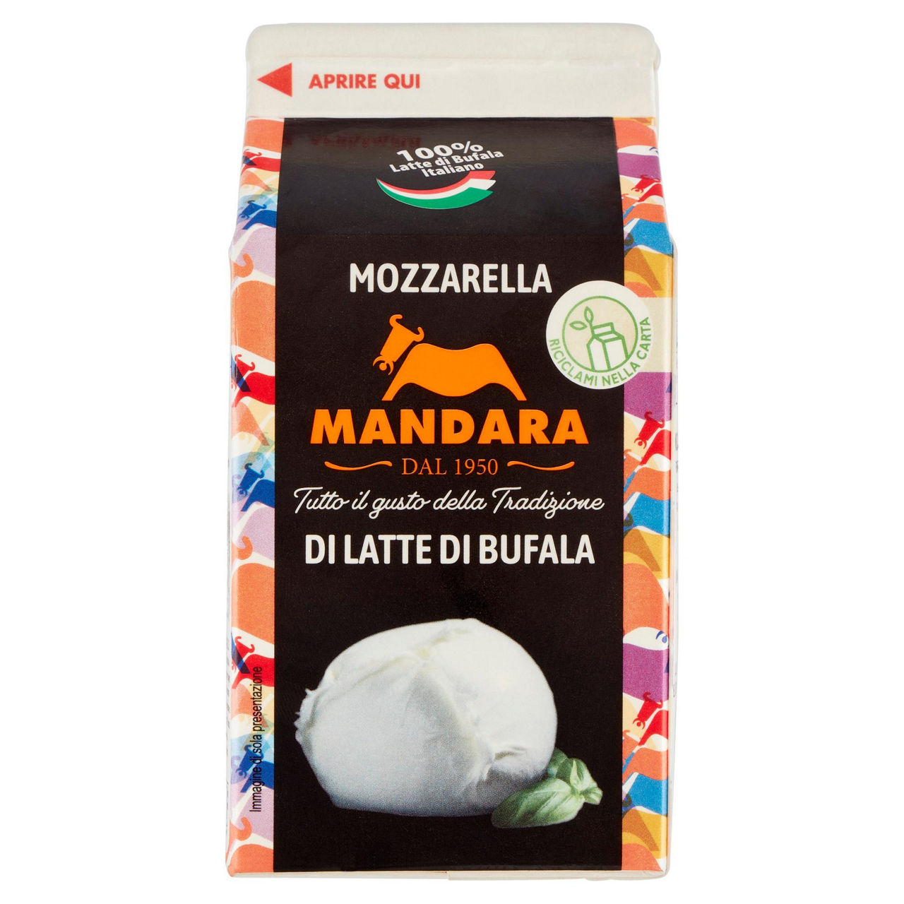 Mozzarella di latte di bufala 200 gr - Immagine 01