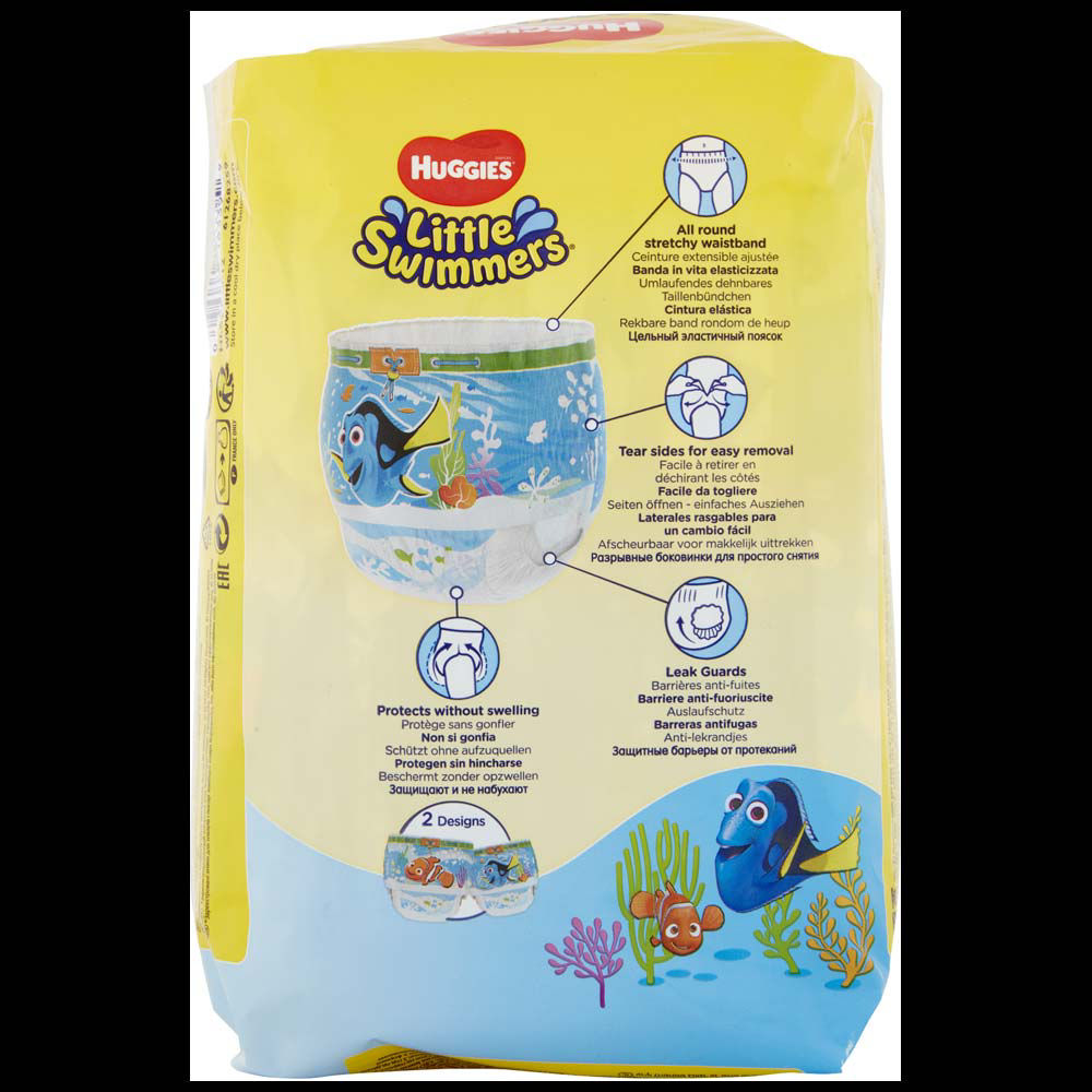 Mutandine pann.huggies little swimmers nazare tg 3-4 kg 7-15 medium sacc. pz12 - Immagine 21