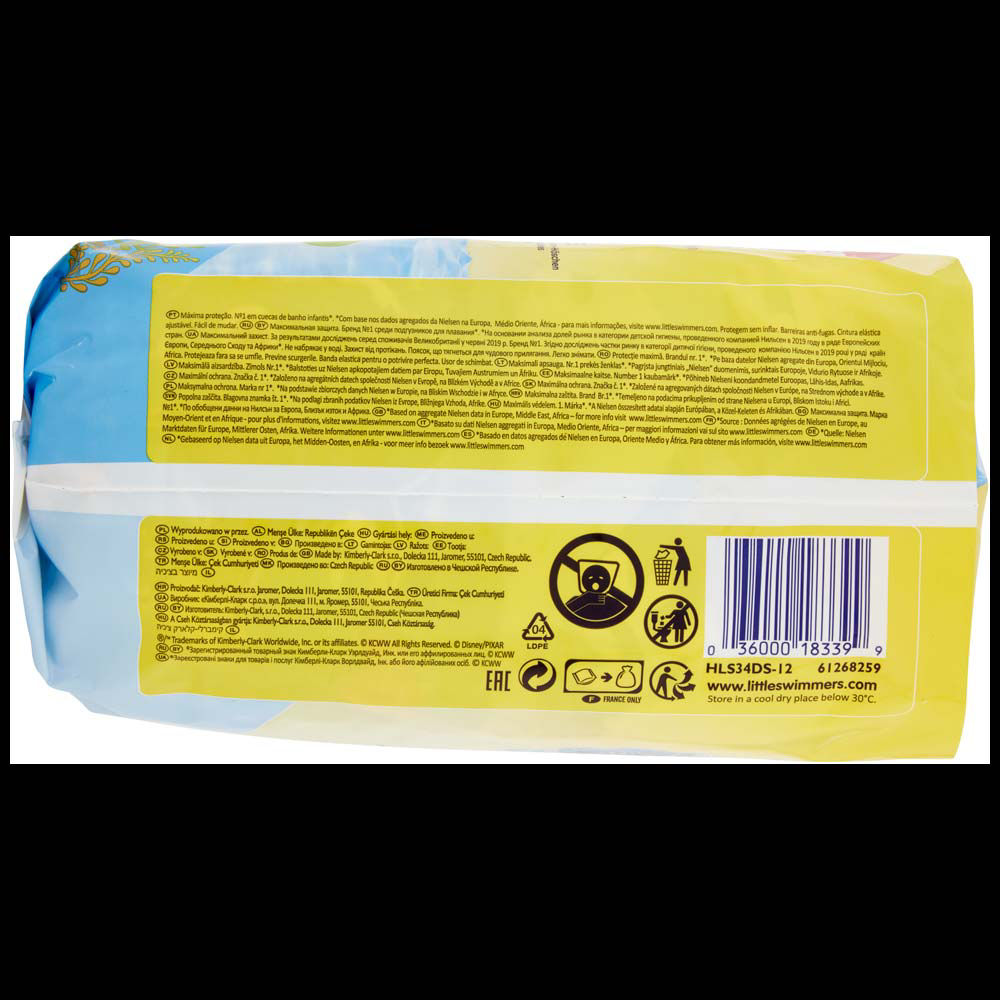 Mutandine pann.huggies little swimmers nazare tg 3-4 kg 7-15 medium sacc. pz12 - Immagine 31