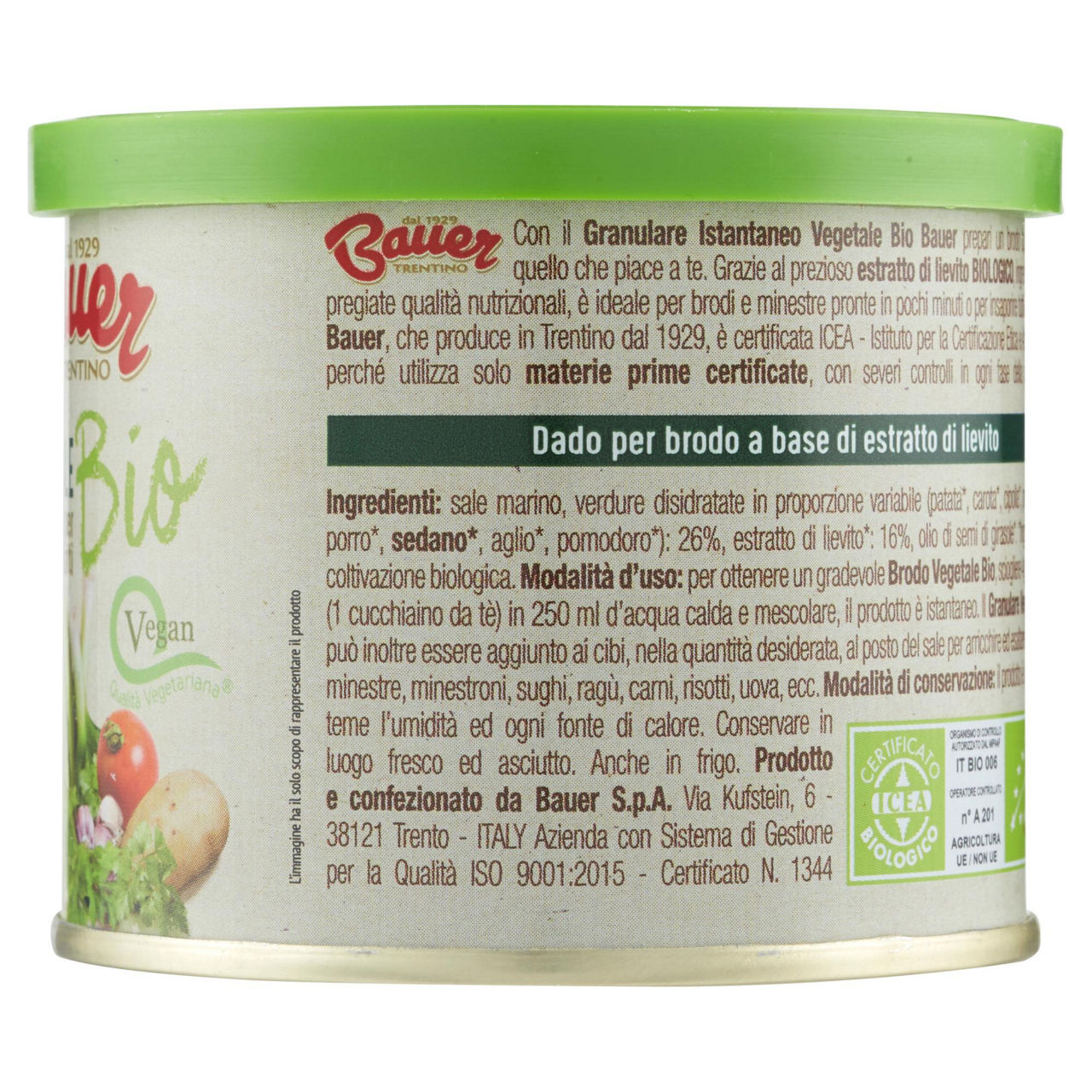 Brodo granulare istantaneo biologico vegetale bauer 120gr - Immagine 51