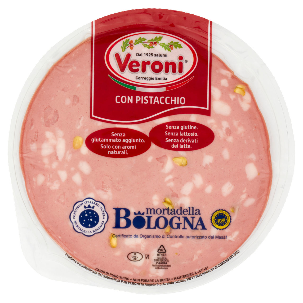 Mortadella Bologna IGP con pistacchi 180 gr