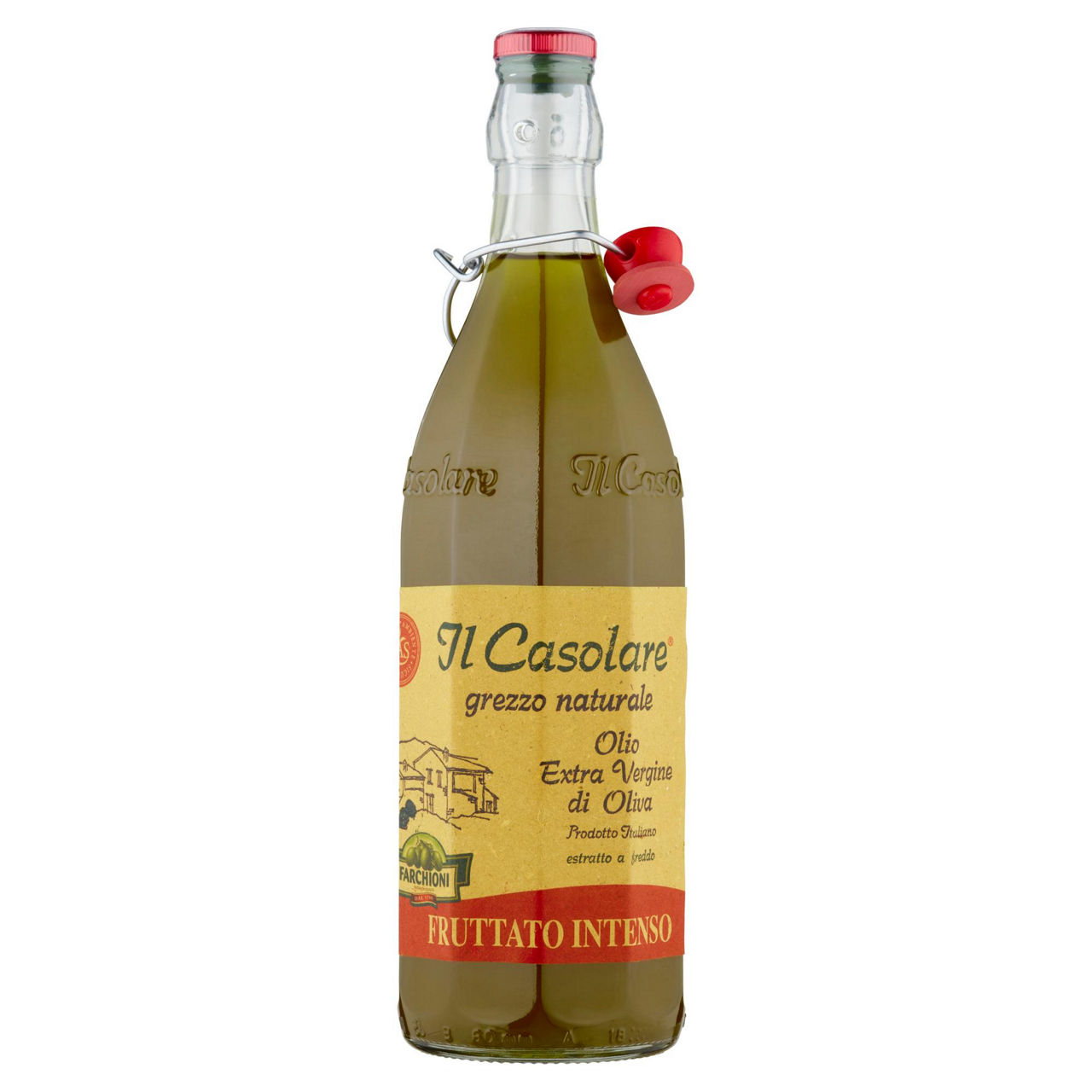 Olio extravergine di oliva il casolare grezzo fruttato 100% italia farchioni  l1 - Immagine 01