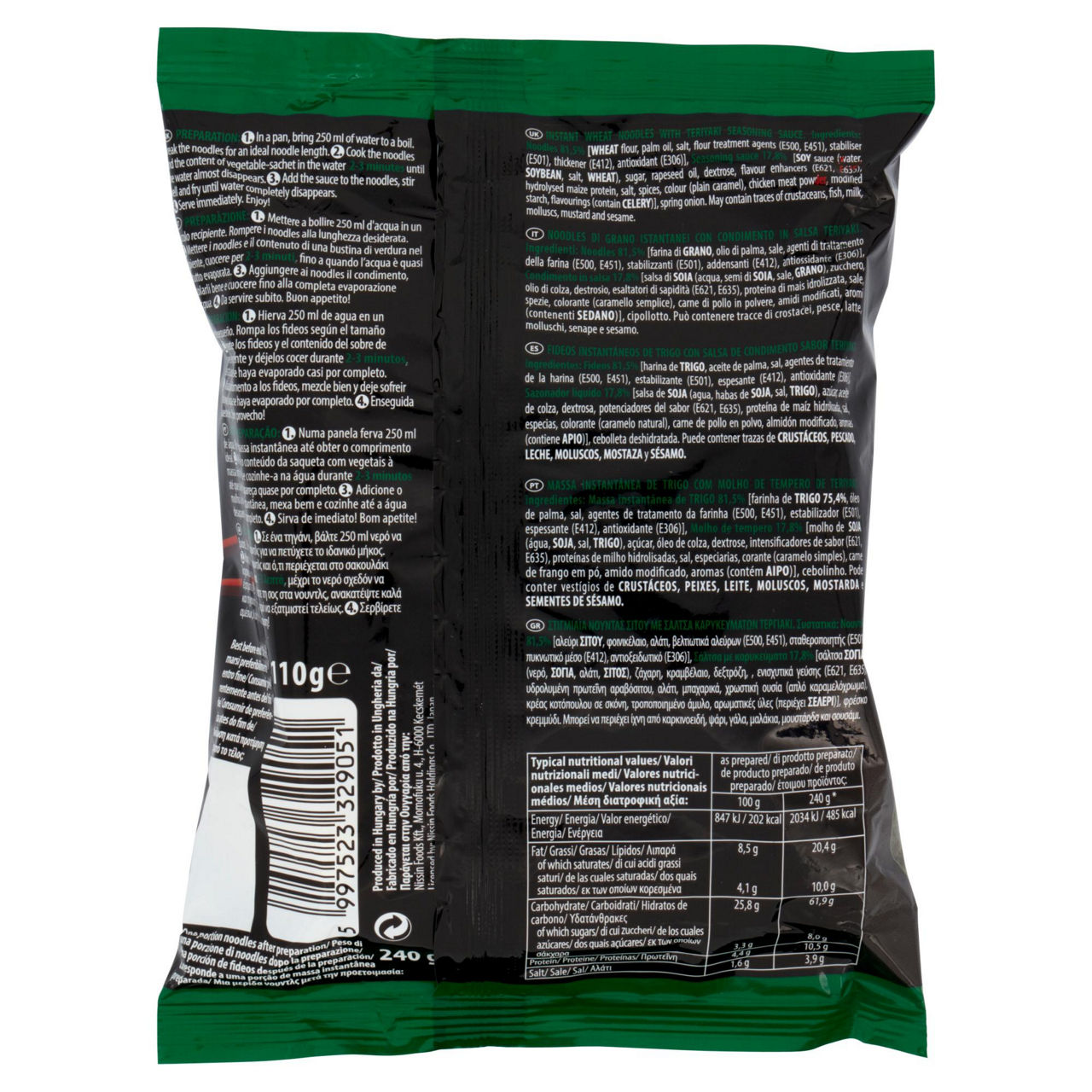 Soba noodles istantanei con condimento in salsa teriyaki 110 gr - Immagine 41