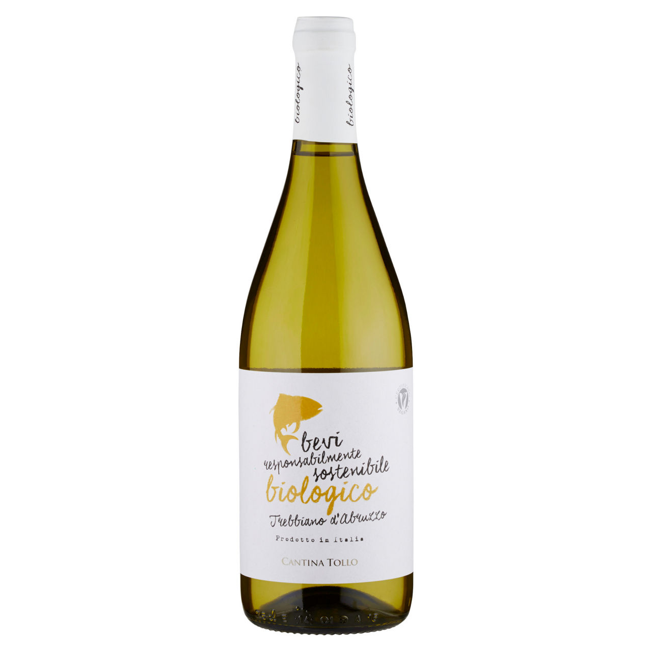 Vino bianco Trebbiano d'Abruzzo DOP bio 750 ml