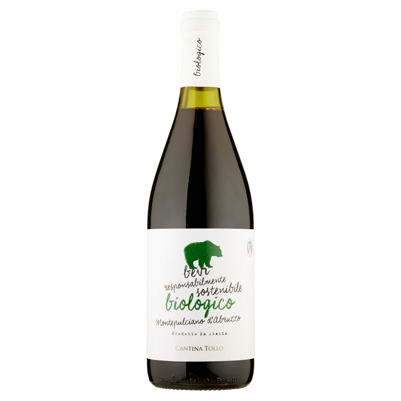 Vino rosso Montepulciano d'Abruzzo DOP bio 750 ml - Immagine 01