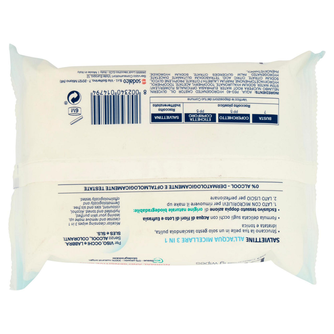 Salviettine struccanti lycia all'acqua micellare pz.20 - Immagine 51