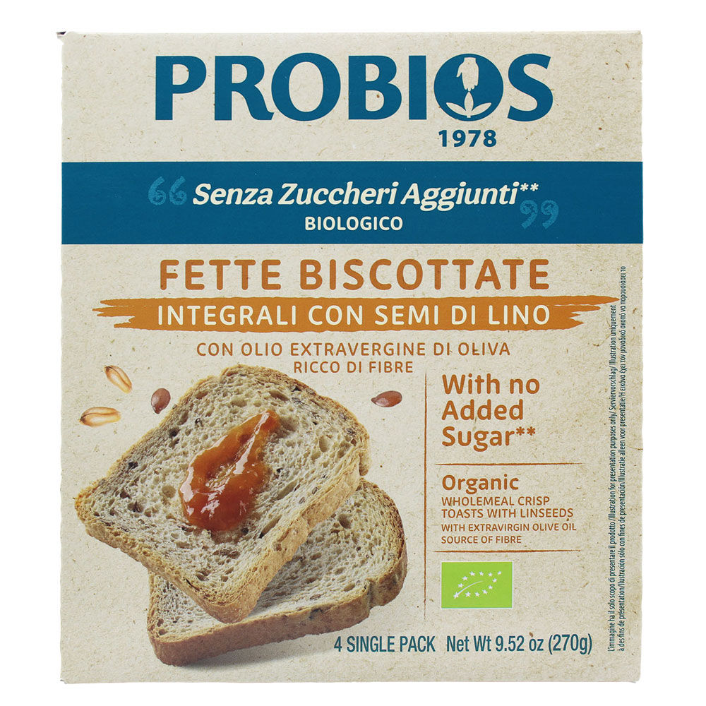 Fette biscottate integrali bio con semi di lino 270 gr - Immagine 11
