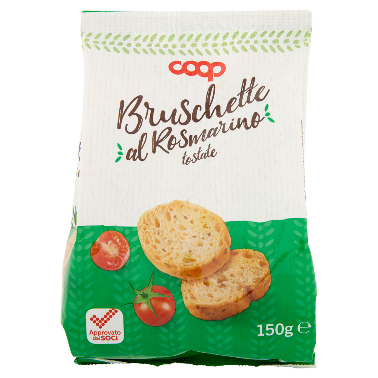 Bruschette coop al rosmarino sachetto g 150