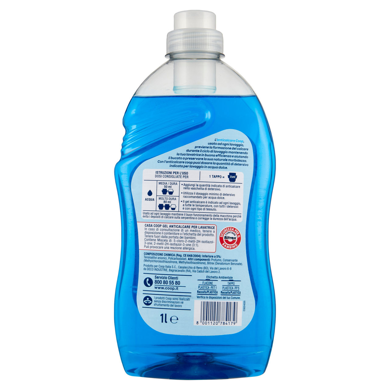 Anticalcare per lavatrice in gel flacone 1 lt - Immagine 11
