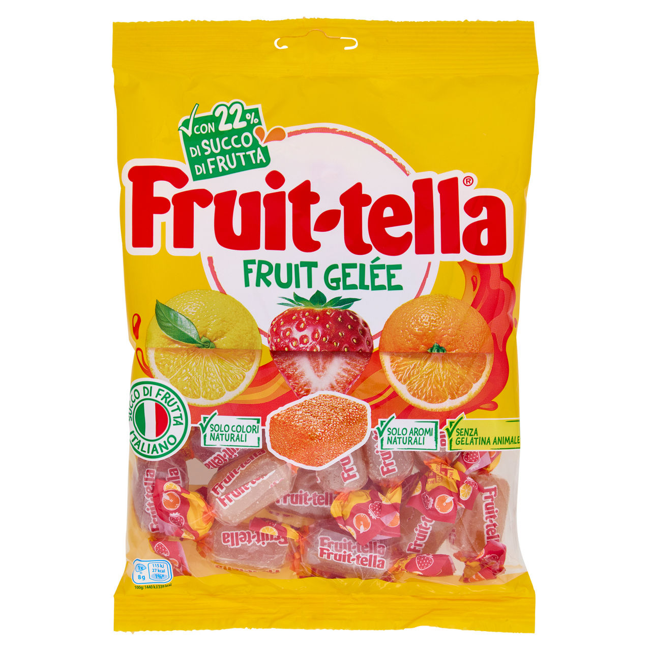 Caramelle morbide gelée alla frutta 180 gr 