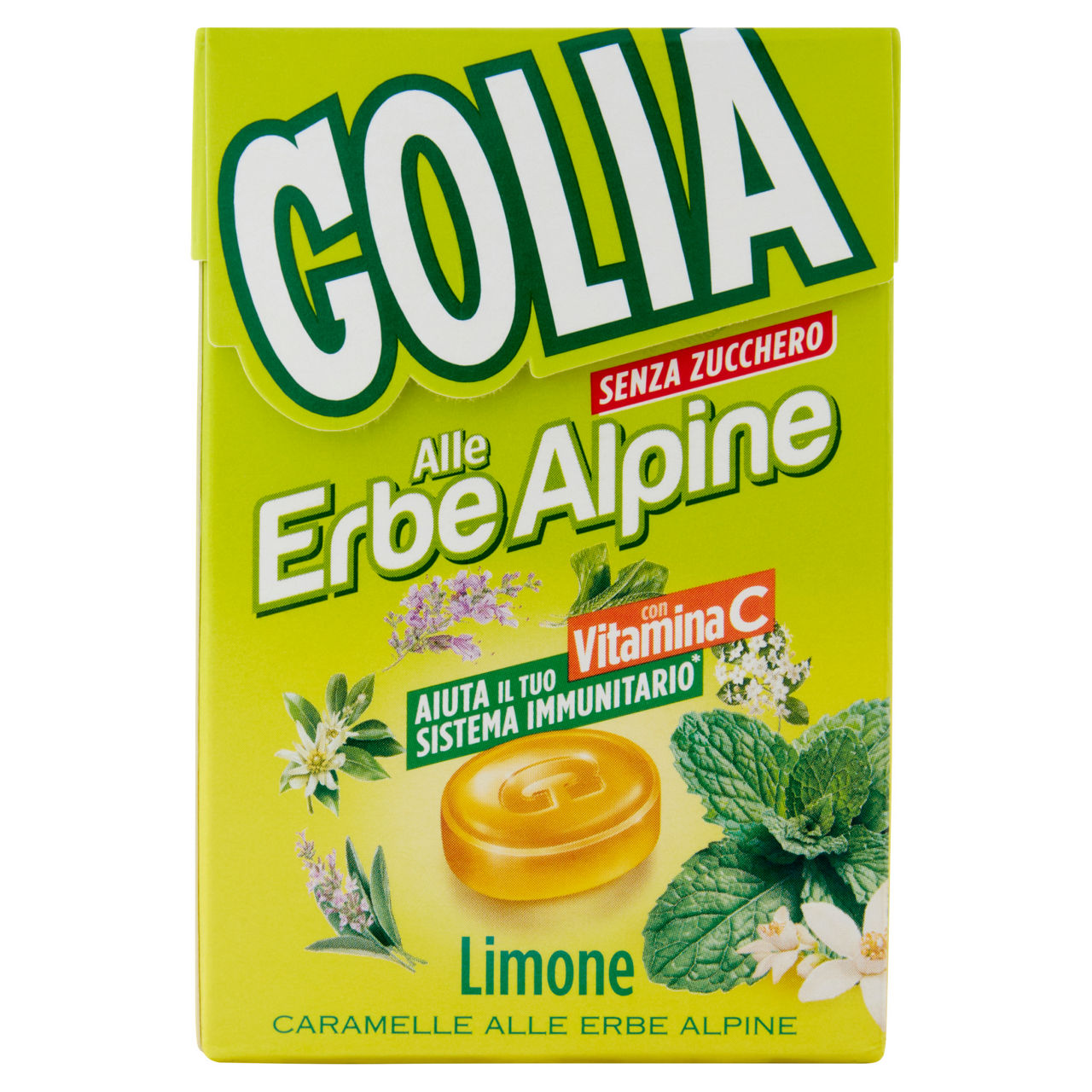 Caramelle dure al limone senza zucchero 49 gr - Immagine 01