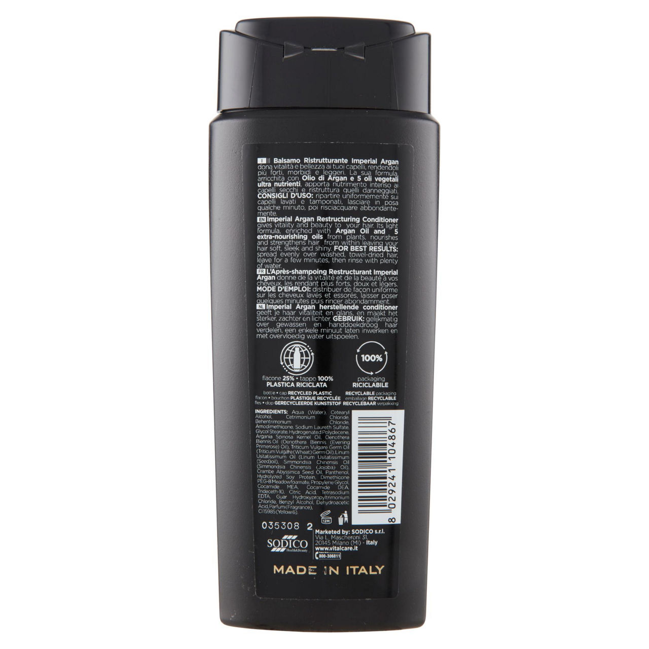 Balsamo vitalcare luxury  tratt. riparatore 5azioni argan ml. 250 - Immagine 11
