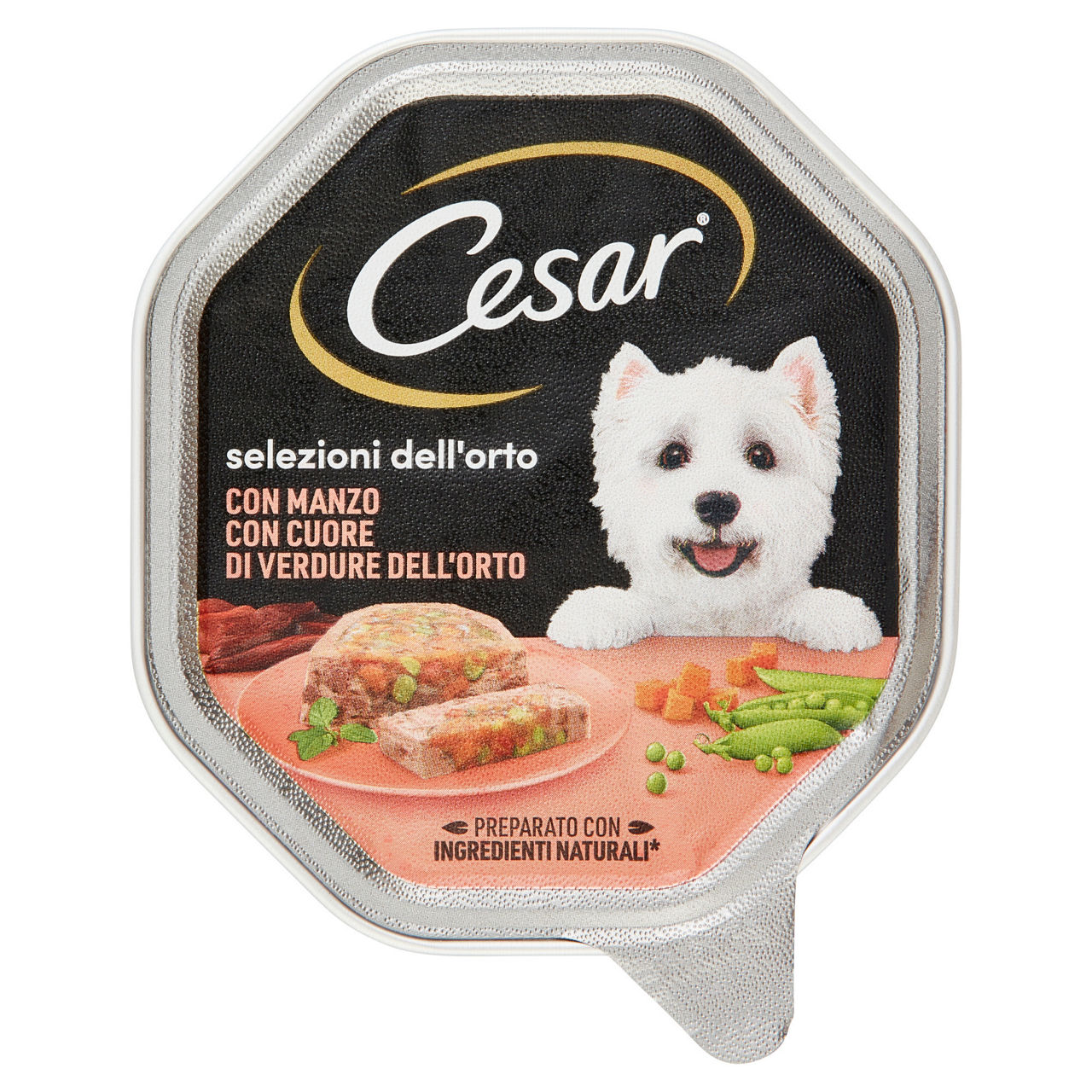 Umido per cani patè con manzo e cuore di verdure 150 gr