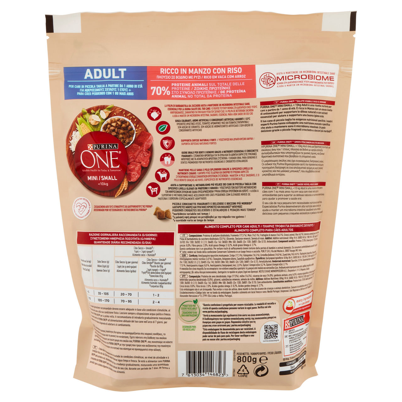 Crocchette per cani mini adult manzo con riso 800 gr - Immagine 11
