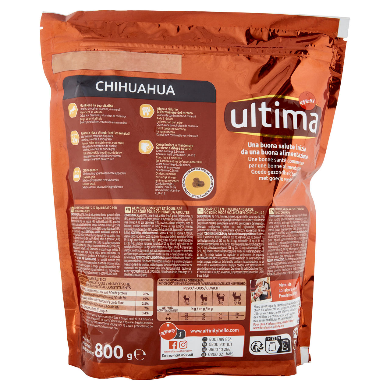 Crocchette per cani Chihuahua pollo 800 gr - Immagine 51